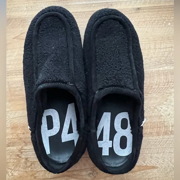 P448 Bubble Genuine Shearling Slipper In Black size 8.5 - Picture 5 of 11